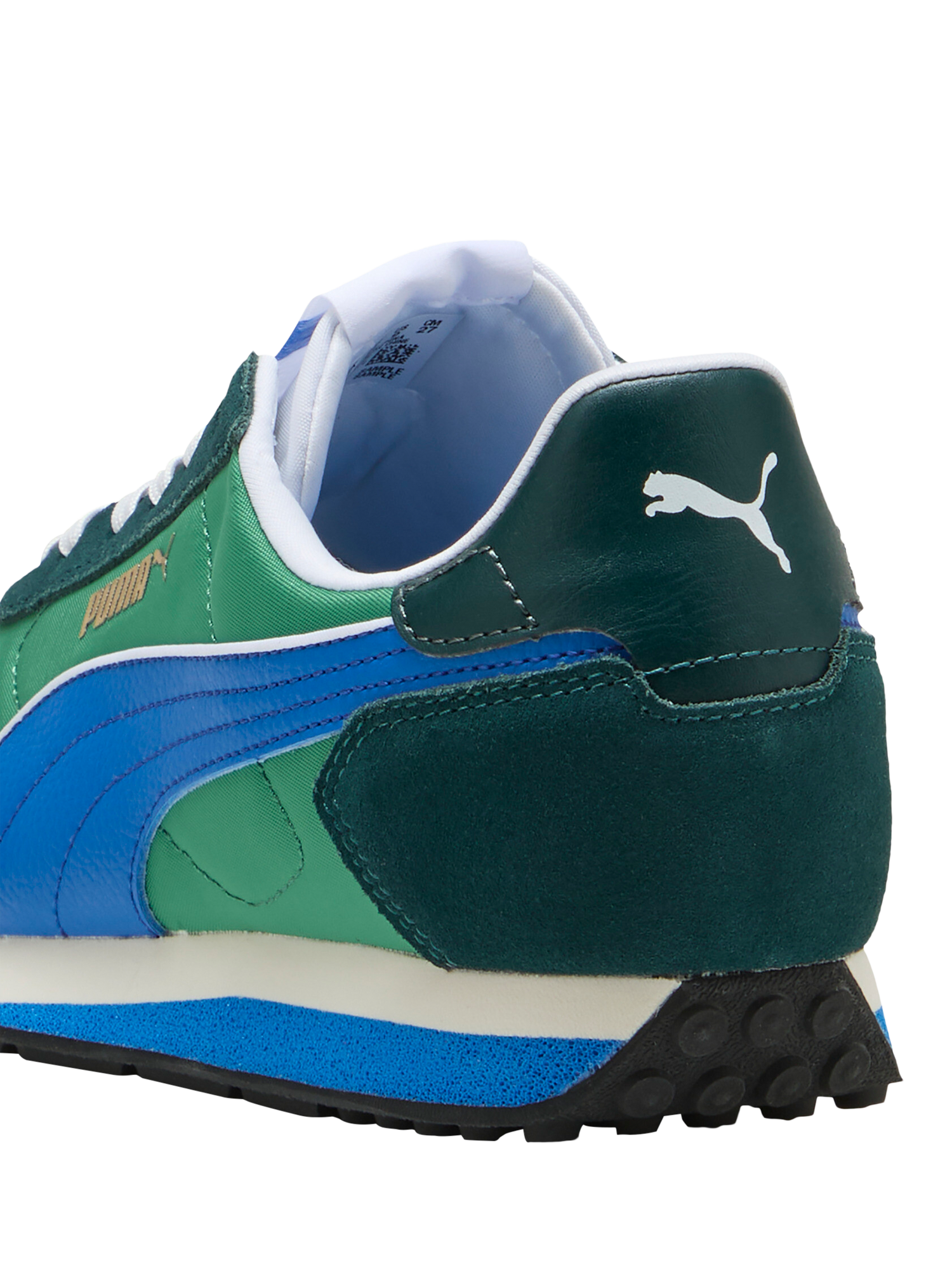 Product image 3 of 6, which shows PUMA St Miler Rise Lace Up Trainers, Green, Blue, 9