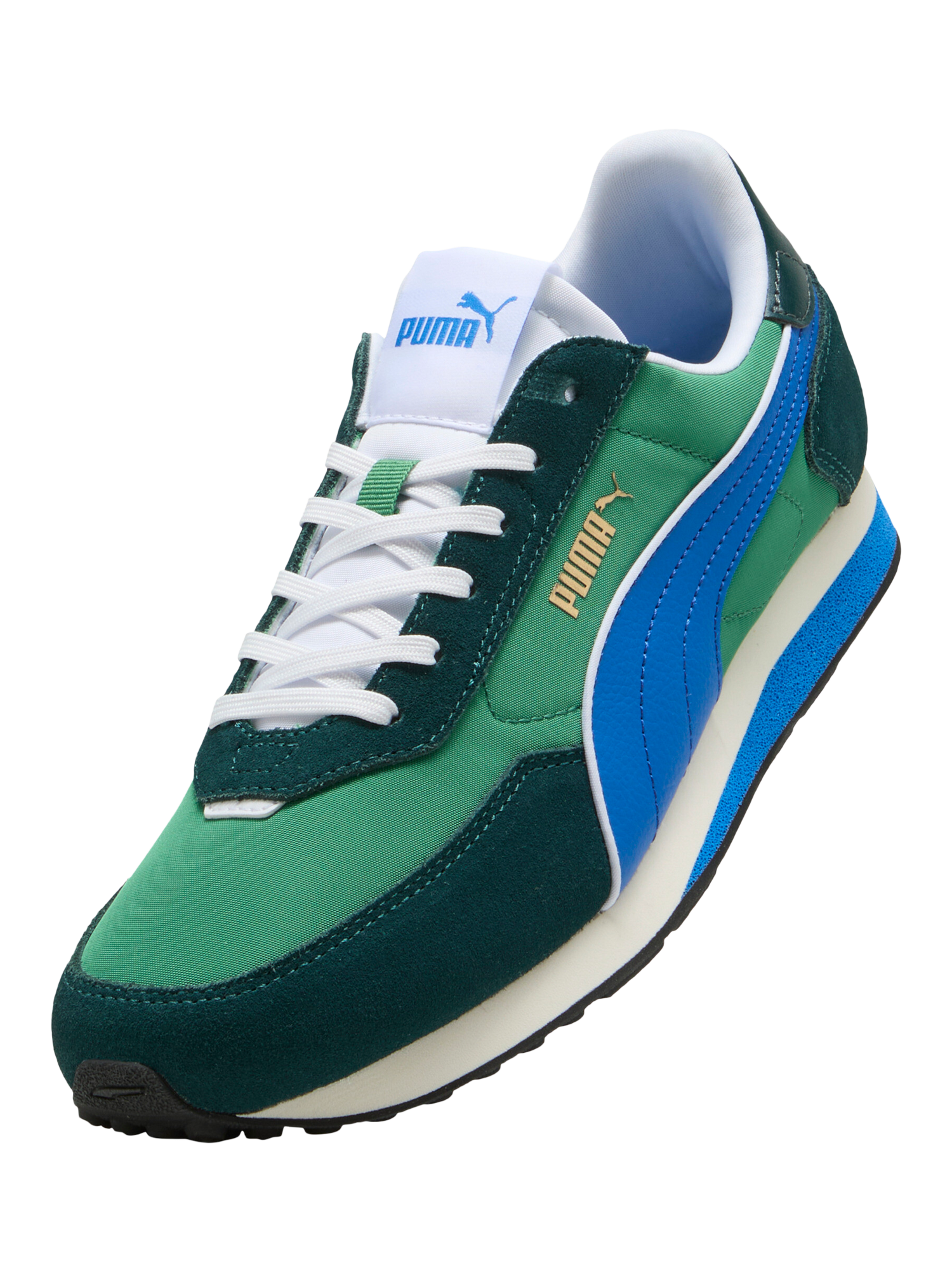 Product image 6 of 6, which shows PUMA St Miler Rise Lace Up Trainers, Green, Blue, 9