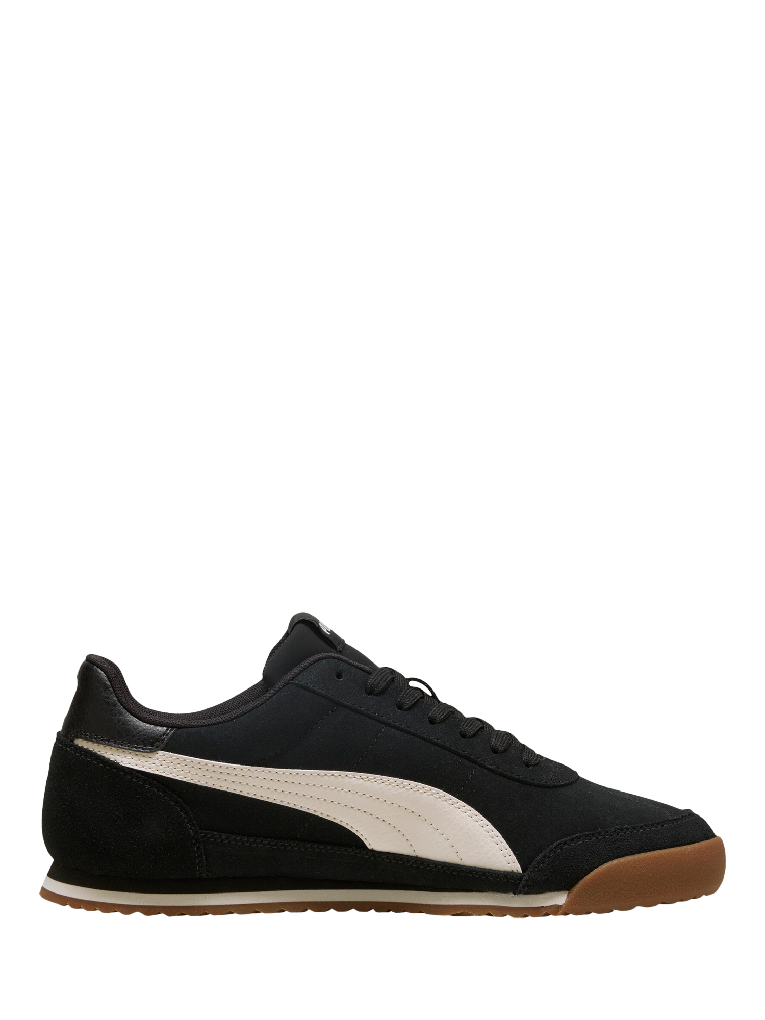 Product image 1 of 6, which shows PUMA Turino II Suede Lace Up Trainers, Black Suede, 11