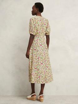 Hobbs Petite Santana Floral Dress, Multi - view 2, Multi
