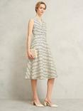 Hobbs Ruthie Spots Sleeveless Dress, Cream/Multi