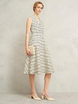 Hobbs Ruthie Spots Sleeveless Dress, Cream/Multi, Cream/Multi