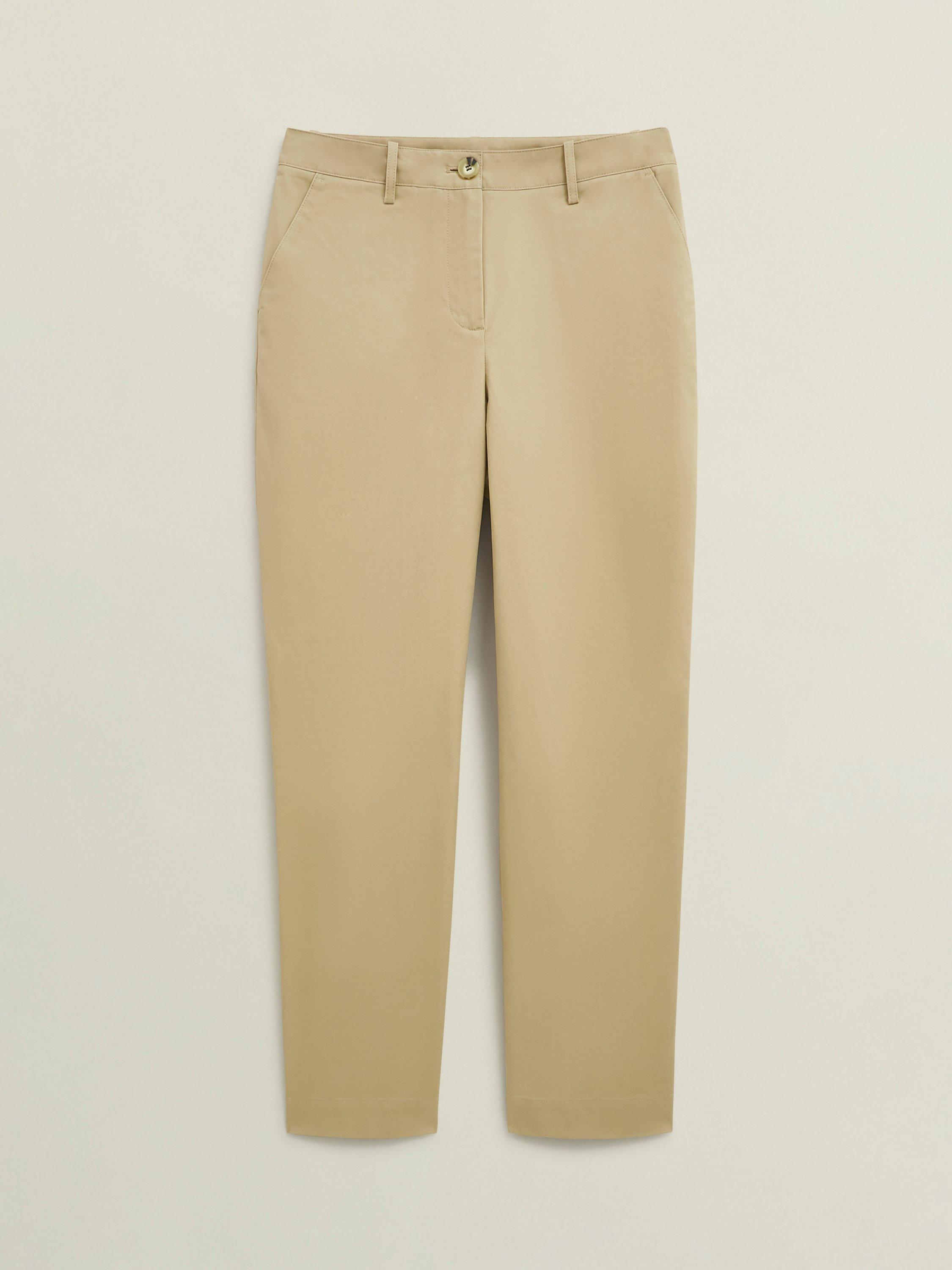 Product image 4 of 5, which shows Hobbs Noa Tapered Tailored Trousers, Camel, 10