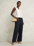 Hobbs Briella Raffia Crossbody Bag, Brown/Multi