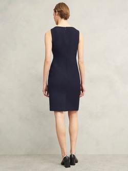 Hobbs Adrian Tweed Shift Dress, Navy - view 2, Navy