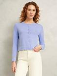 Hobbs Michelle Relaxed Fit Cardigan, Maya Blue