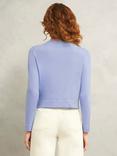 Hobbs Michelle Relaxed Fit Cardigan, Maya Blue