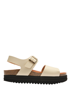 V.GAN Vegan Clove Footbed Sandals, Cream, Cream