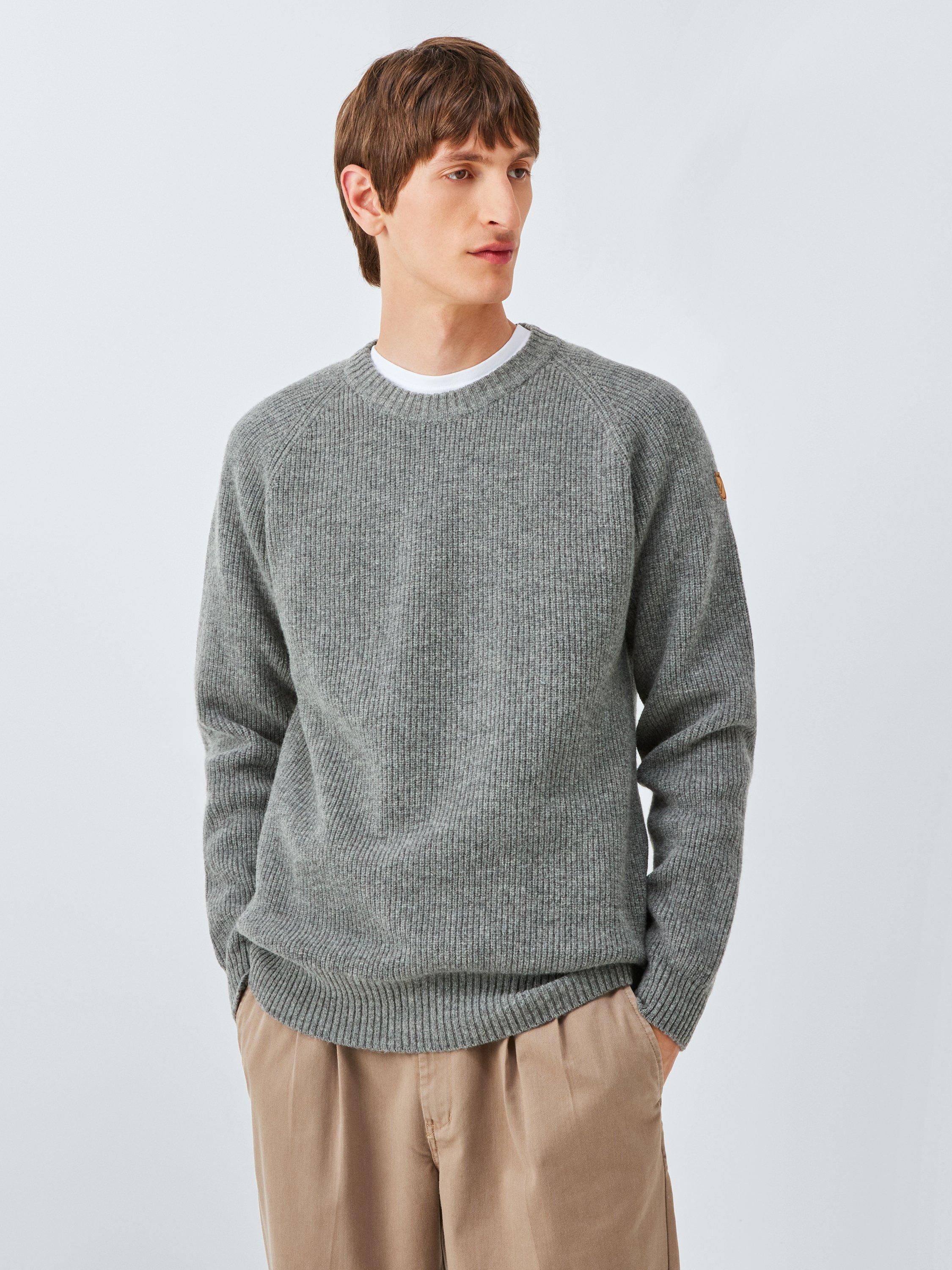 Product image 1 of 6, which shows Fjällräven Ovik Wool Jumper, Grey, M