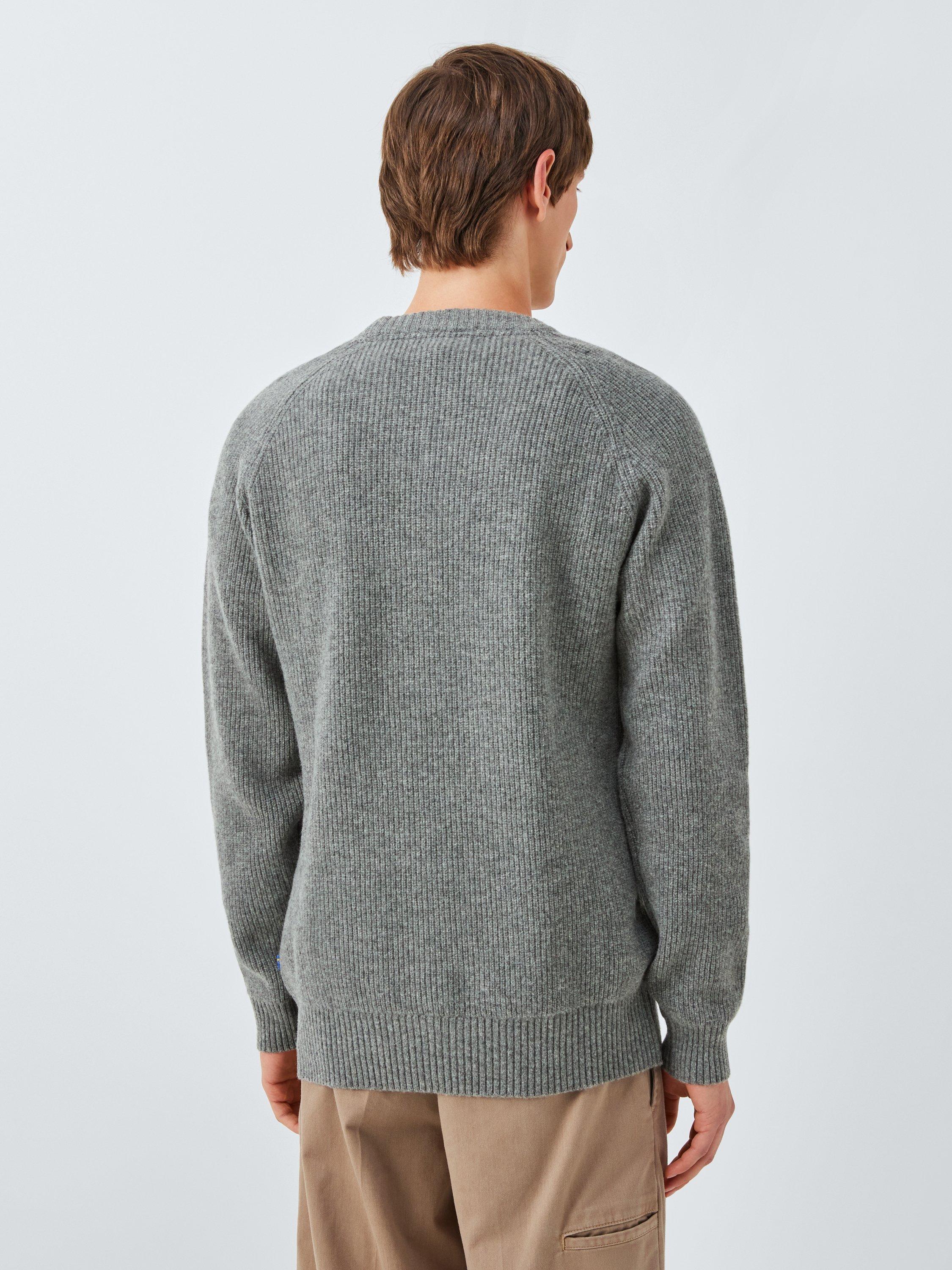 Product image 2 of 6, which shows Fjällräven Ovik Wool Jumper, Grey, M