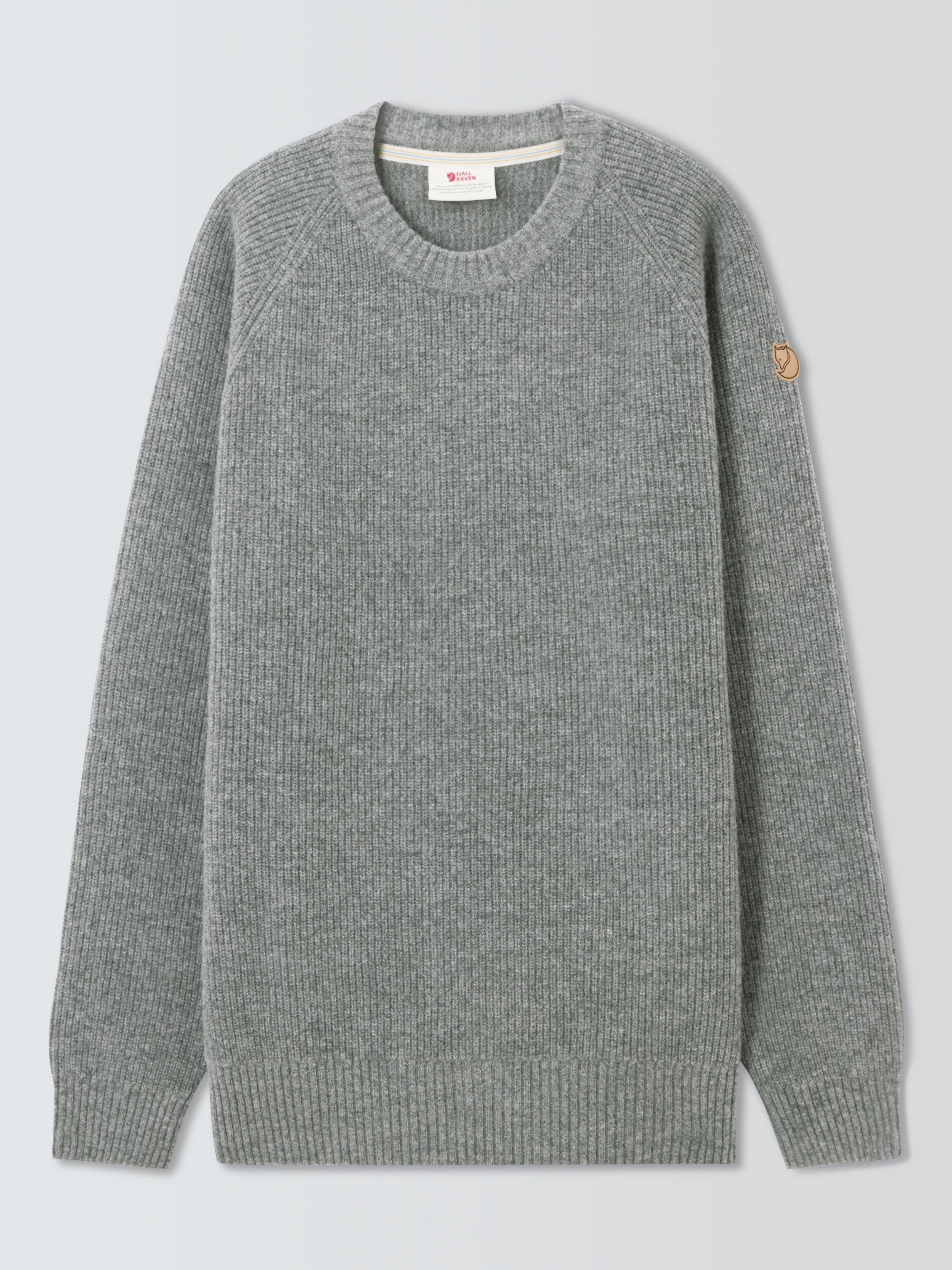 Product image 4 of 6, which shows Fjällräven Ovik Wool Jumper, Grey, M