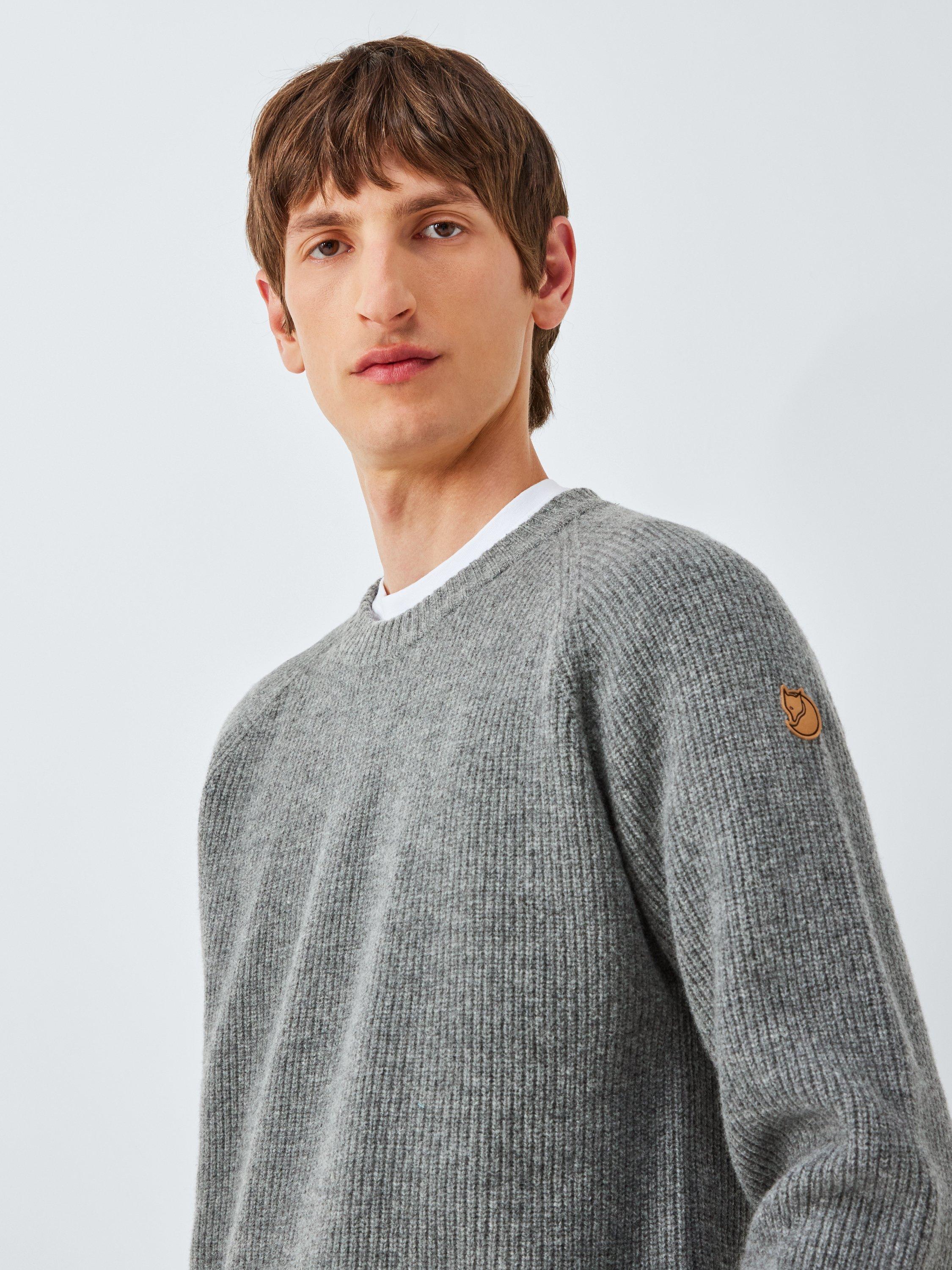 Product image 5 of 6, which shows Fjällräven Ovik Wool Jumper, Grey, M