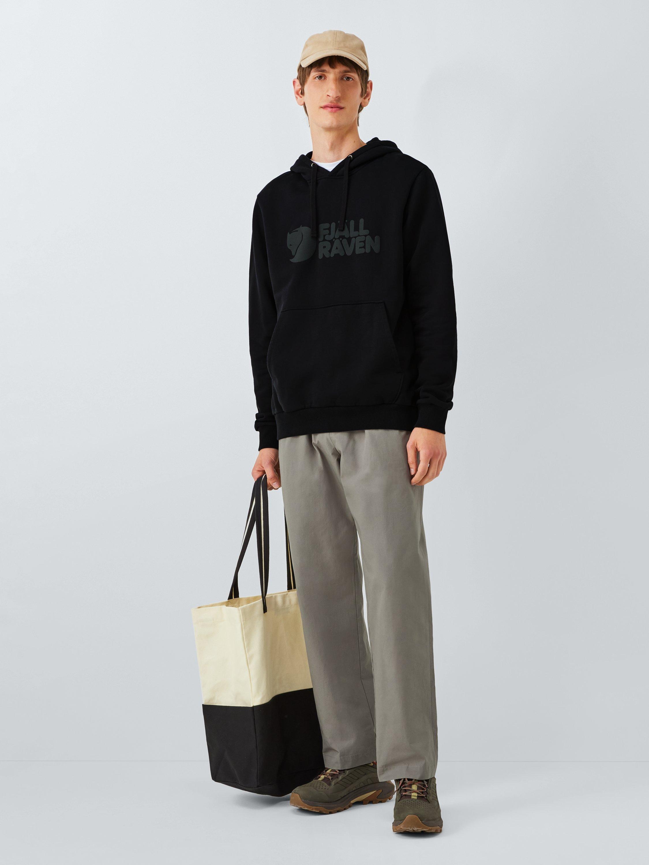 Product image 3 of 6, which shows Fjällräven Cotton Logo Hoodie , Black, S