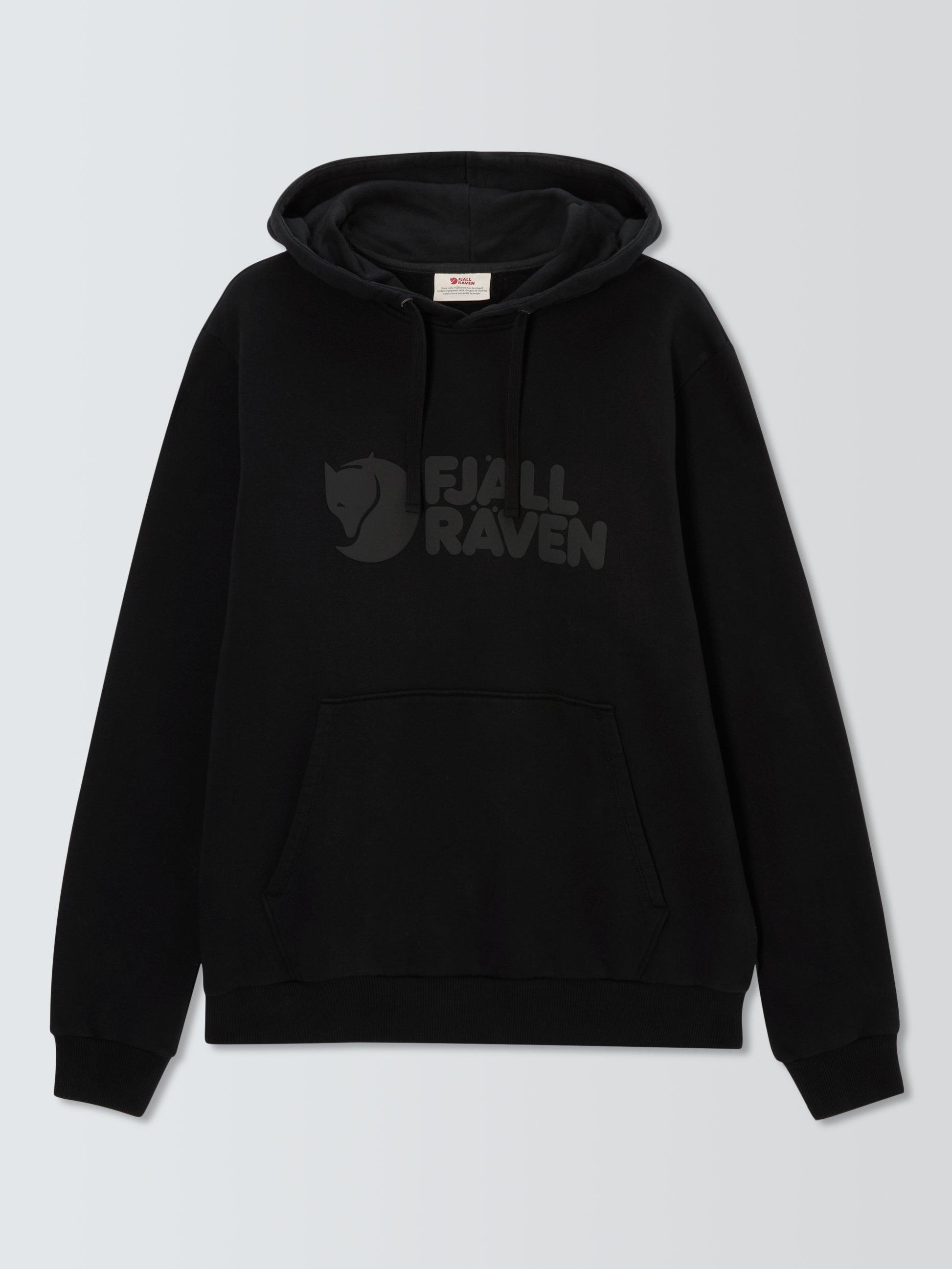 Product image 4 of 6, which shows Fjällräven Cotton Logo Hoodie , Black, S