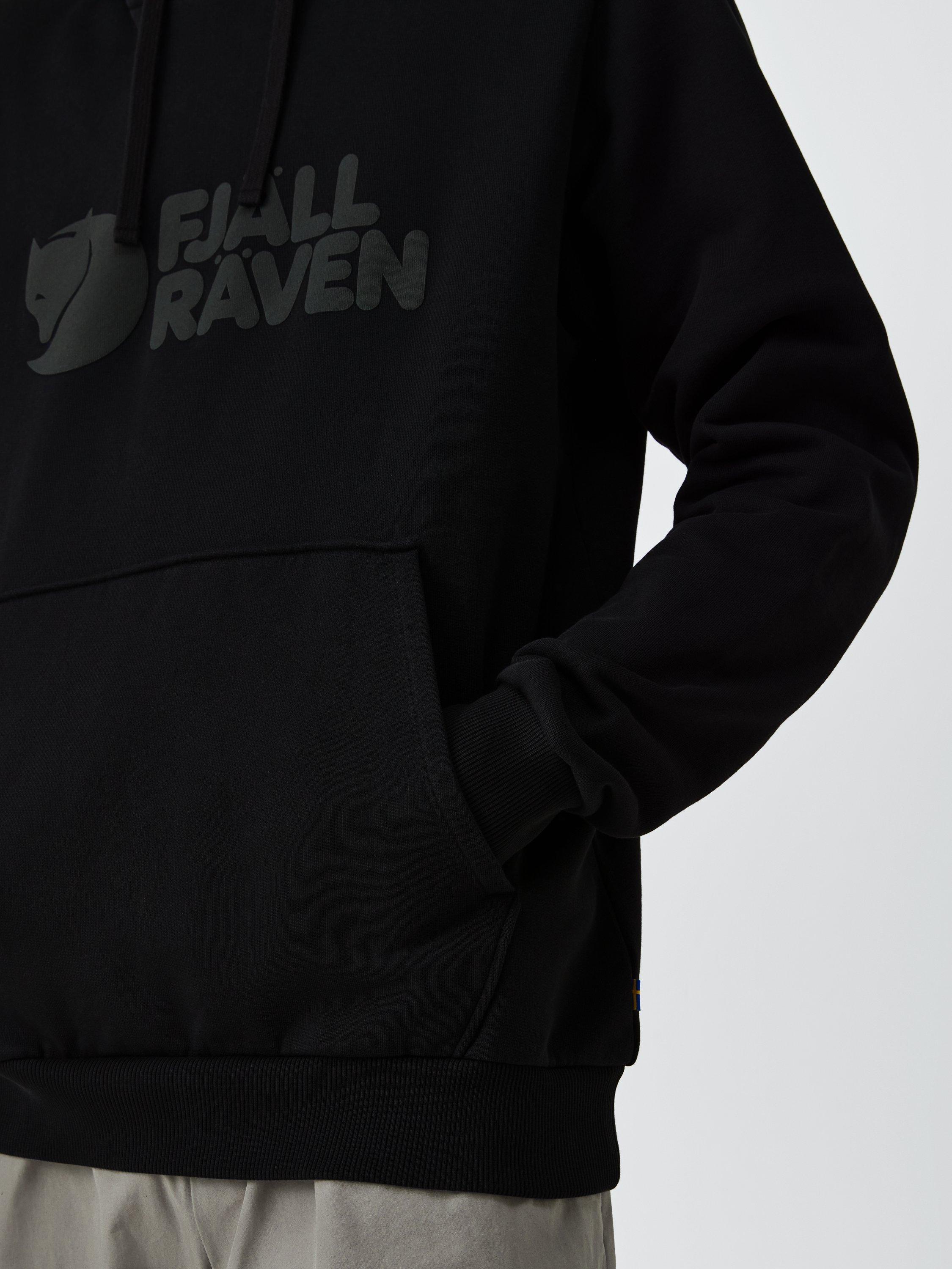 Product image 6 of 6, which shows Fjällräven Cotton Logo Hoodie , Black, S