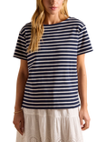 Joules Harbour Stripe T-Shirt, Navy/Multi