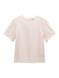 Joules Ladder Trim Round Neck T-Shirt, White