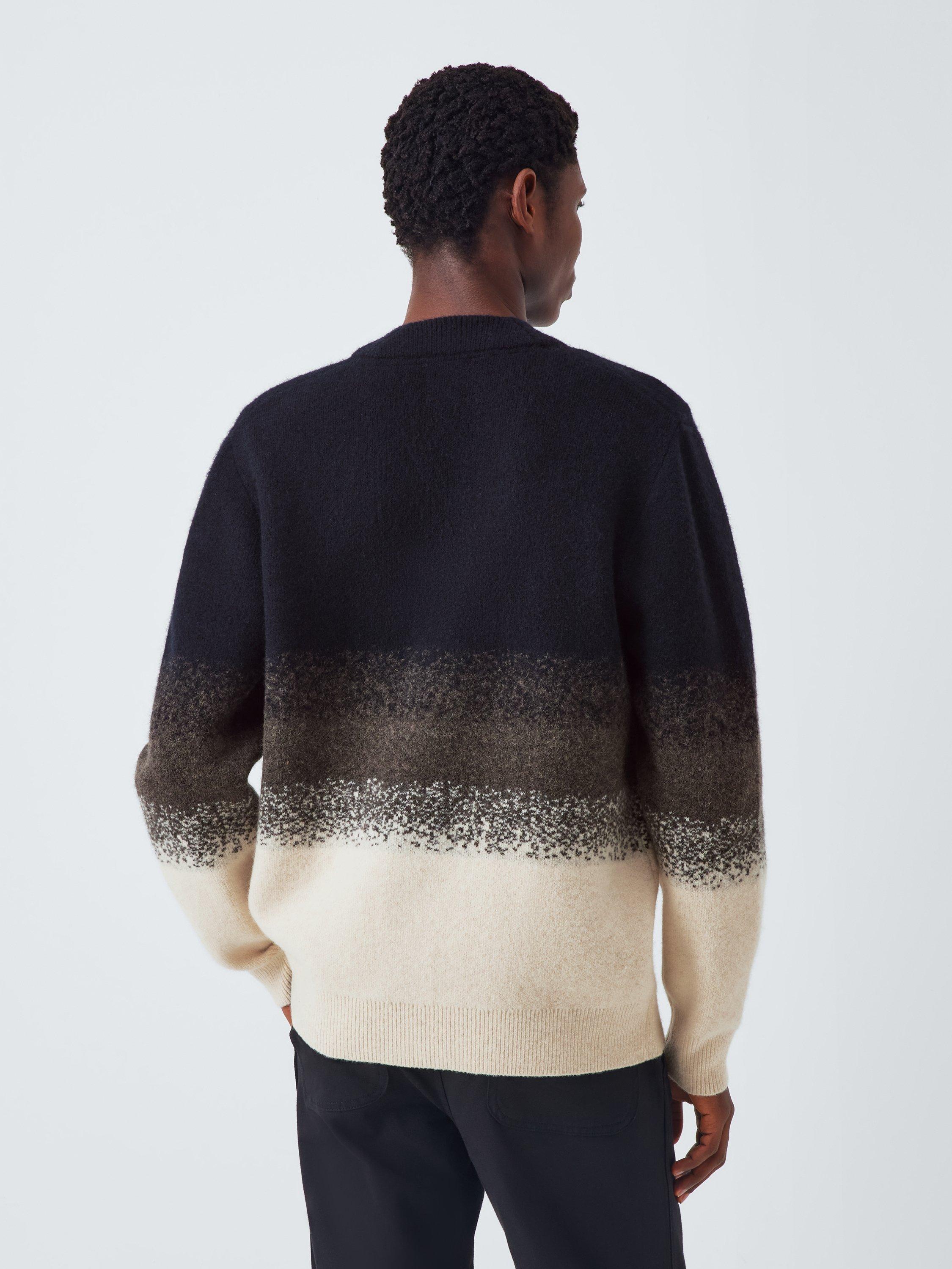 Product image 2 of 6, which shows Kin Ombre Cardigan, Brown, S