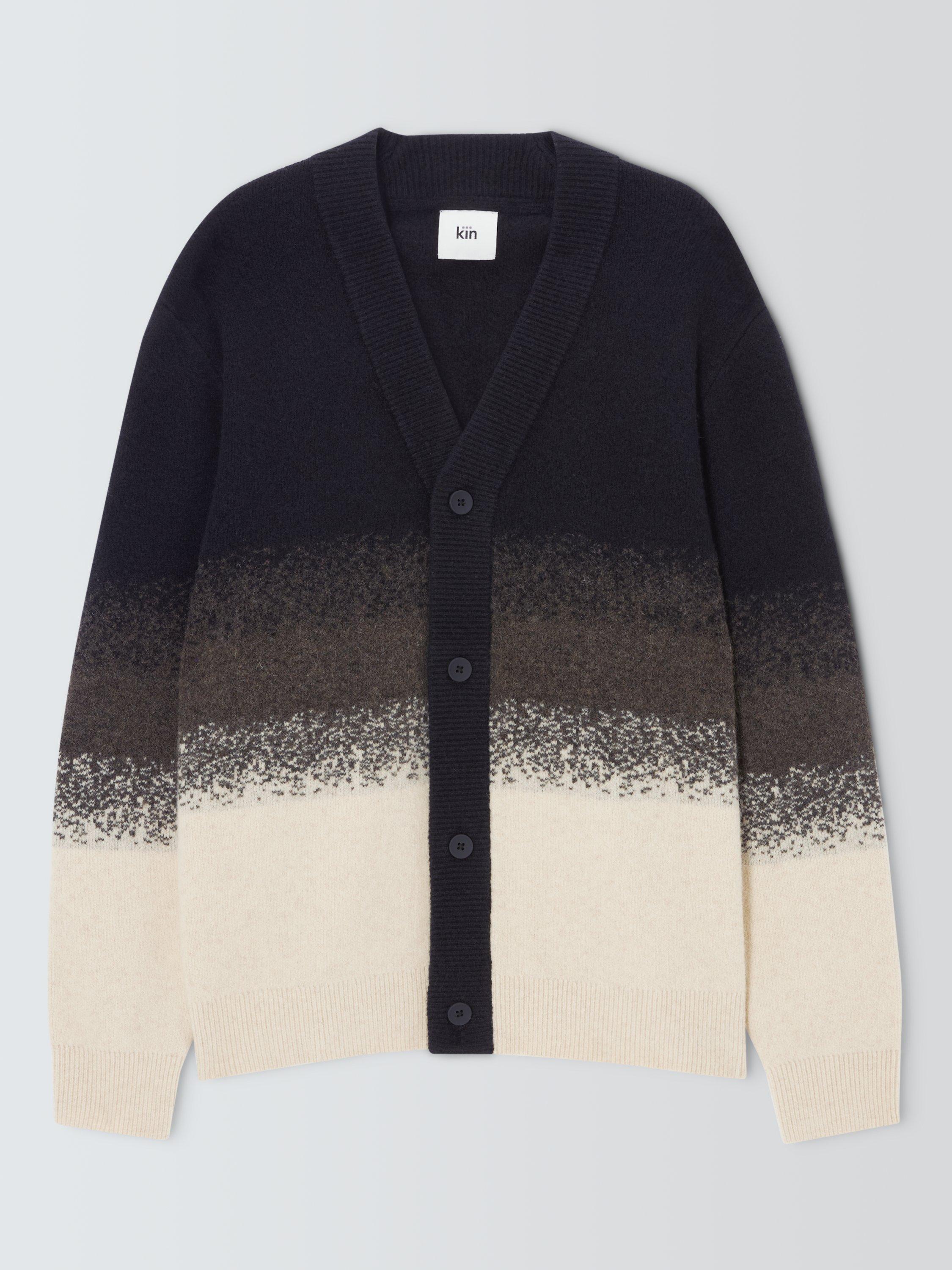 Product image 4 of 6, which shows Kin Ombre Cardigan, Brown, S