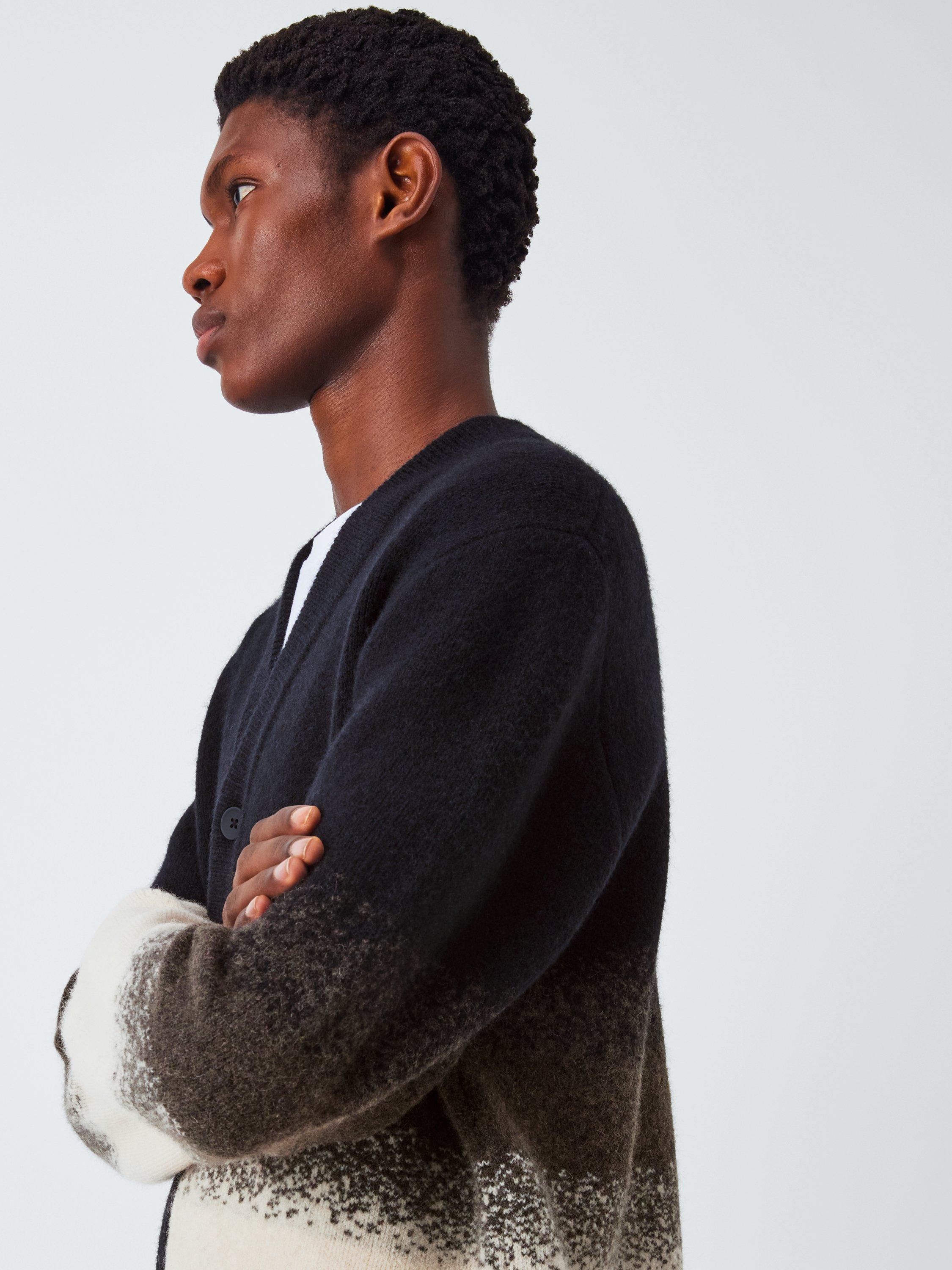 Product image 5 of 6, which shows Kin Ombre Cardigan, Brown, S