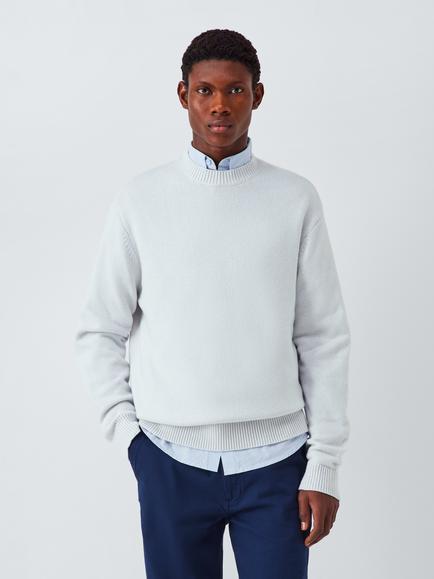 Kin Seam Detail Crew Neck Jumper, Icy Grey