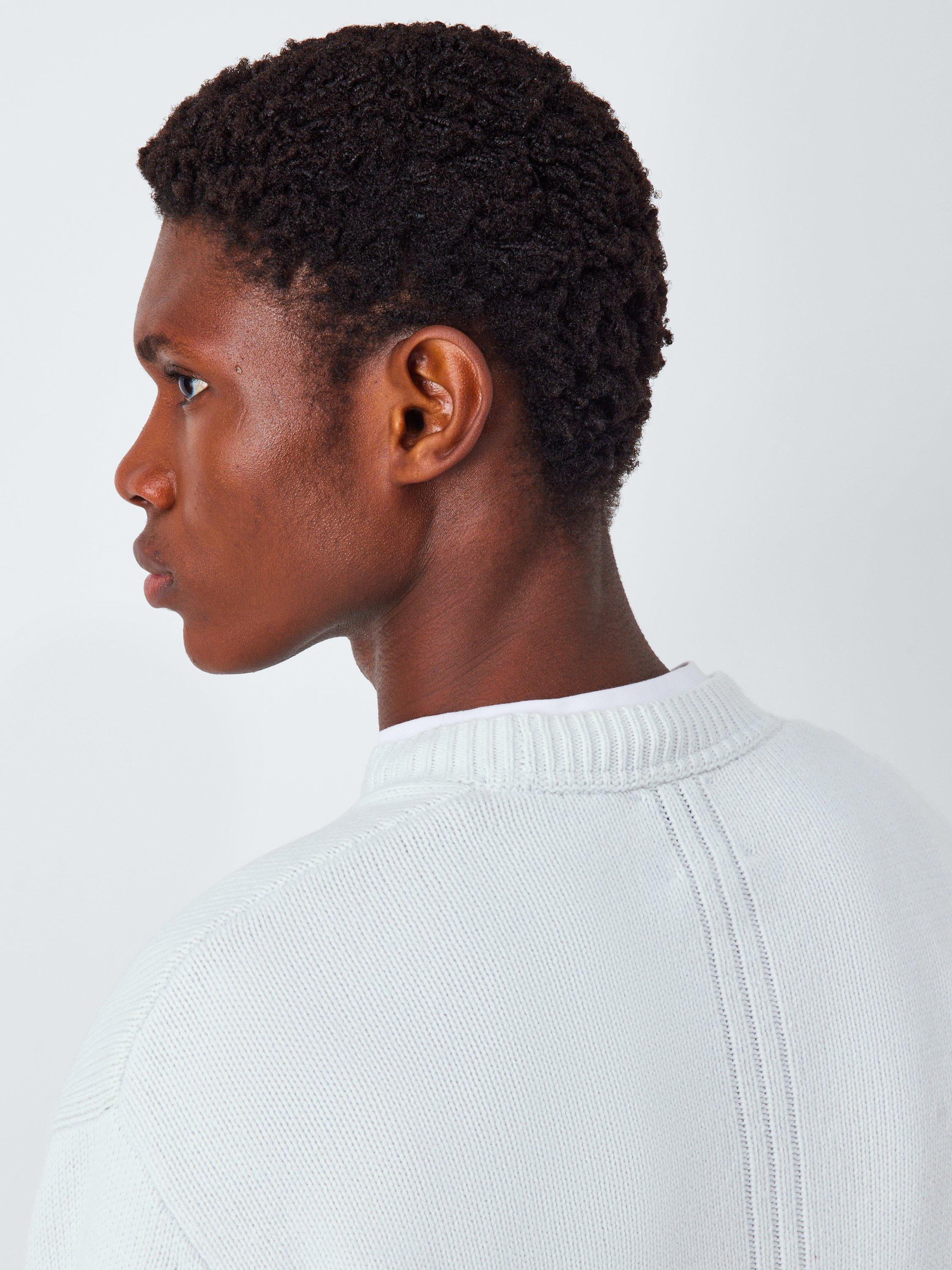 Product image 5 of 6, which shows Kin Seam Detail Crew Neck Jumper, Icy Grey, S
