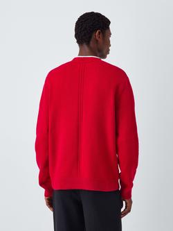 Kin Seam Detail Crew Neck Jumper - view 2, Equestrain Red