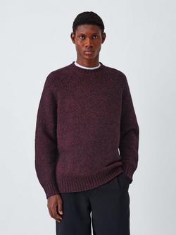 Kin Space Dye Crew Neck Jumper, Pink/Red