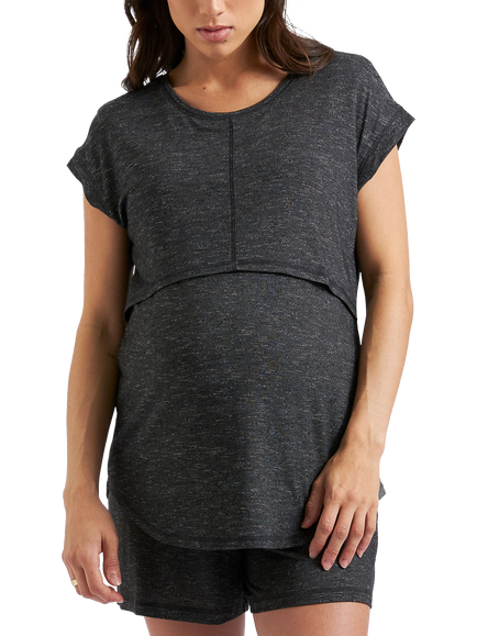 Ripe Dreamy Nursing T-Shirt, Granite, Granite