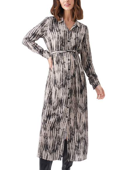 Ripe Sylvia Maternity Shirt Dress, Natural/Black, Natural/Black