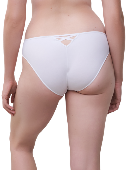 Chantelle Lush Floral Brazilian Knickers, White - view 2, White