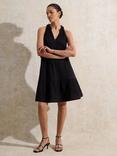 Ro&Zo Cotton Frill Halterneck A Line Mini Dress