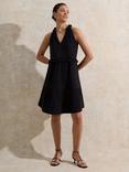 Ro&Zo Cotton Frill Halterneck A Line Mini Dress