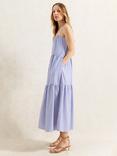 Ro&Zo Stripe Tiered Dress, Blue