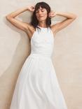 Ro&Zo Marina Floral Midi Dress, White