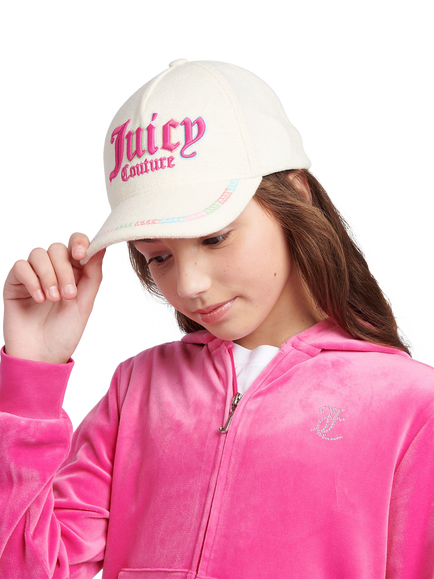 Juicy Couture Rainbow Baseball Cap, Vanilla Ice - view 2, Vanilla Ice