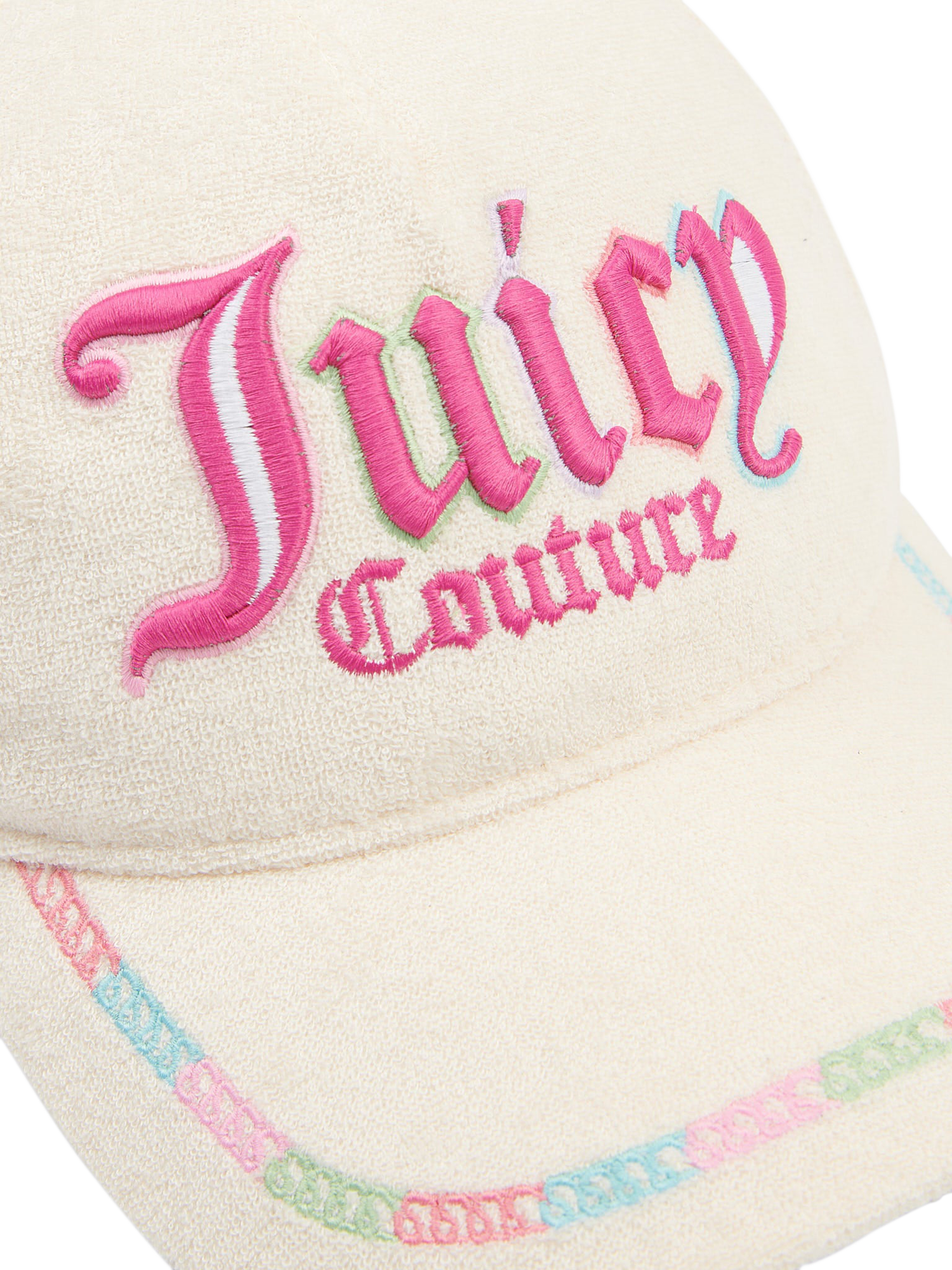 Product image 6 of 6, which shows Juicy Couture Rainbow Baseball Cap, Vanilla Ice, One Size