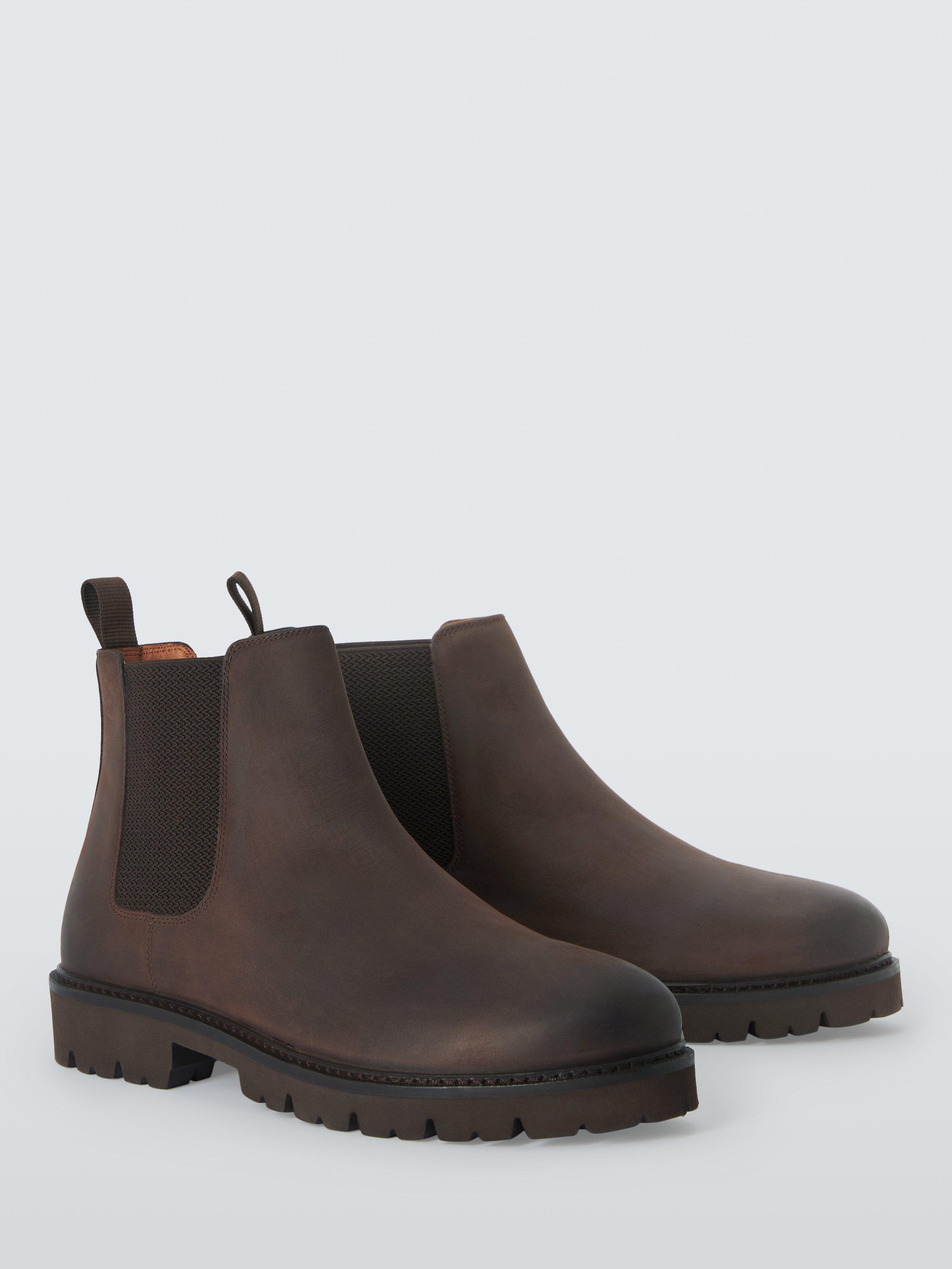 Product image 3 of 5, which shows John Lewis Archer Leather Chelsea Boots, Brown, 7