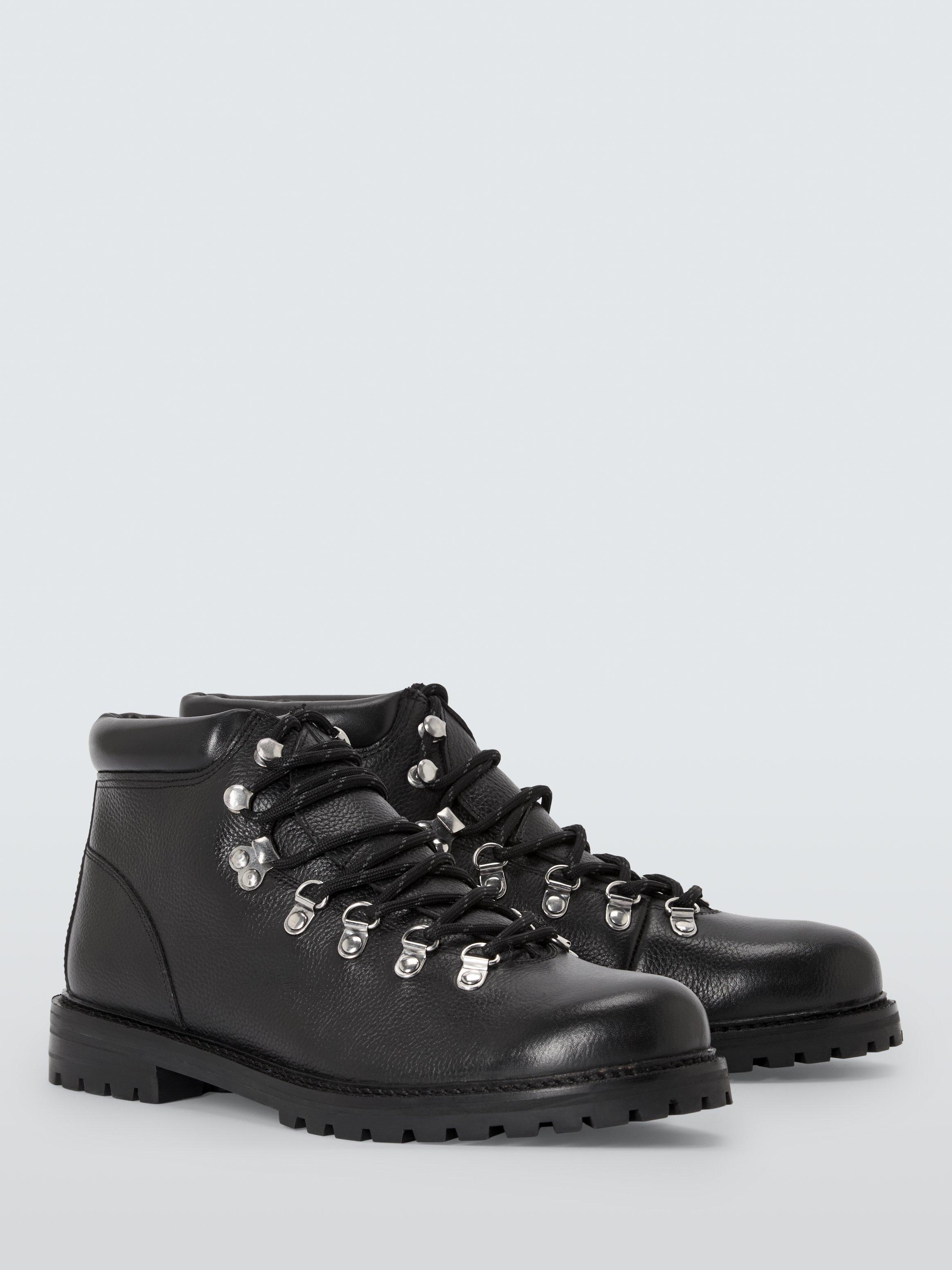 Product image 3 of 6, which shows John Lewis Lace Up Leather Boots, Black, 7