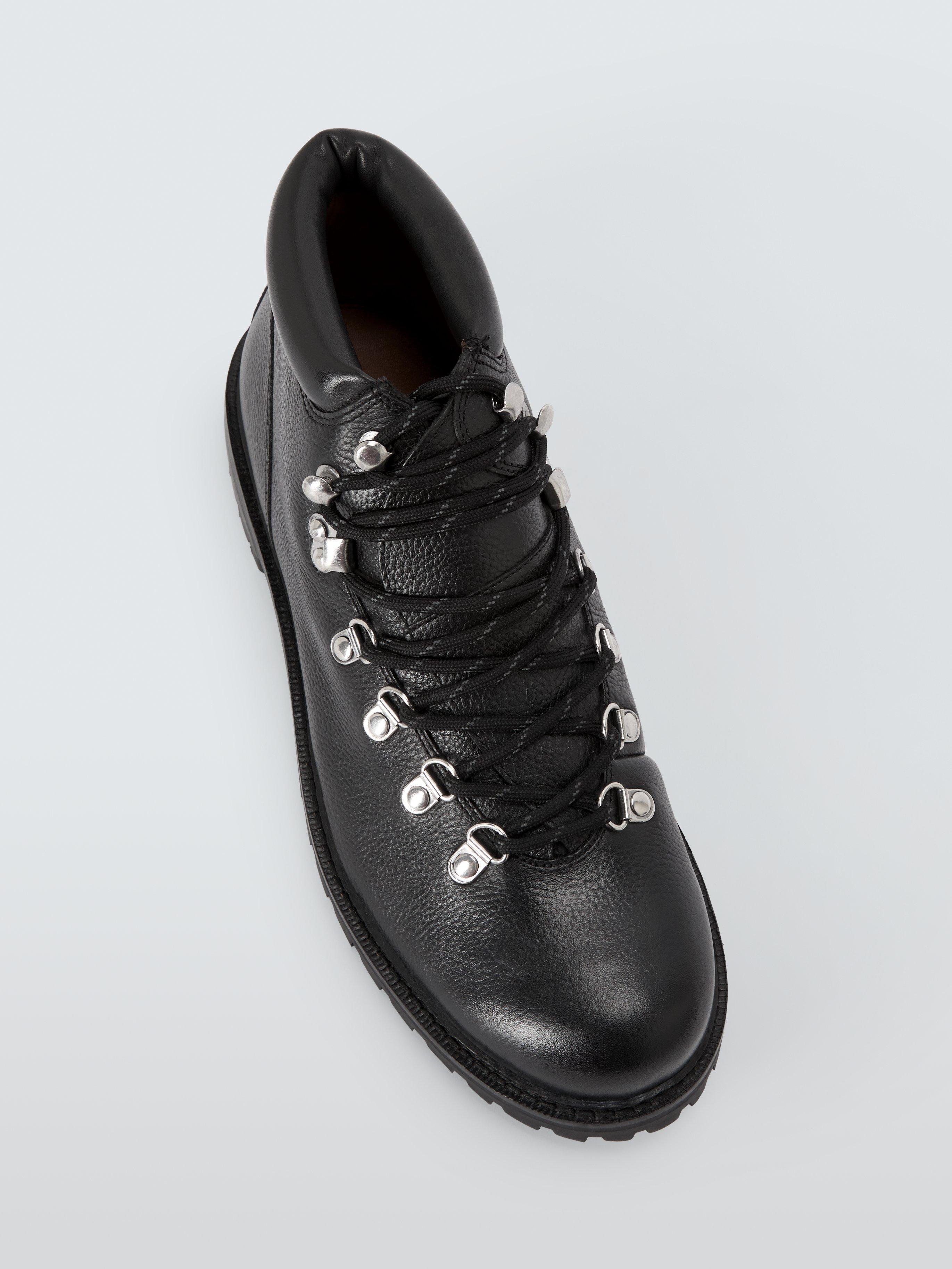 Product image 5 of 6, which shows John Lewis Lace Up Leather Boots, Black, 7
