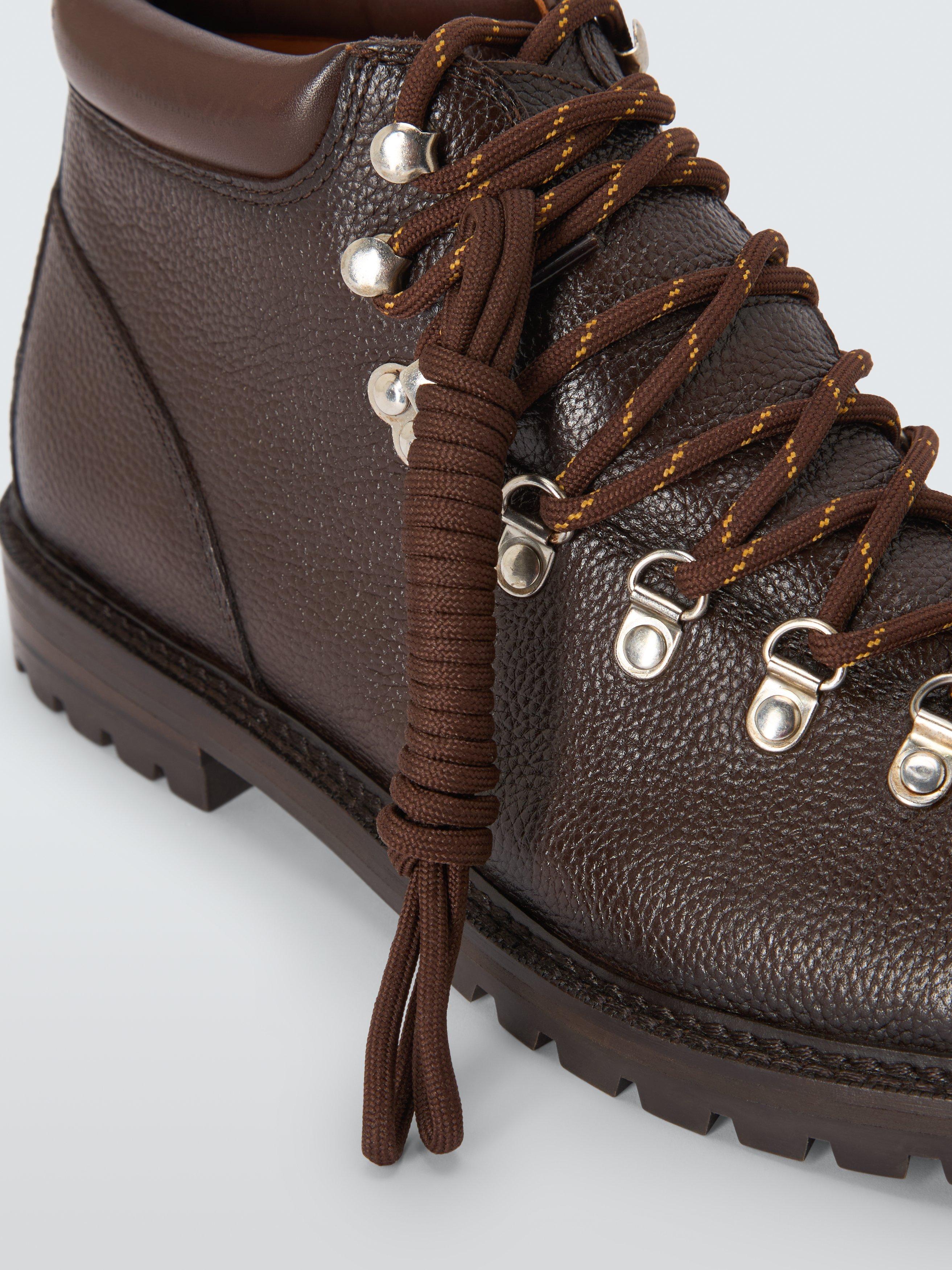 Product image 4 of 6, which shows John Lewis Lace Up Leather Boots, Brown, 7