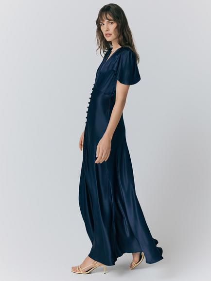 Ghost Delphine Dress - view 2, Navy
