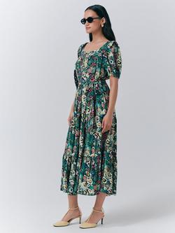 Ghost Georgia Dress, Green/Multi - view 2, Green/Multi