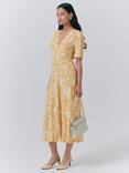 Ghost Jemima Dress, Yellow/Multi