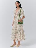 Ghost Saffie Floral Dress, Yellow/Multi