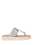 Carvela Pavilion Metallic Leather T-Bar Mule Sandals, Gold