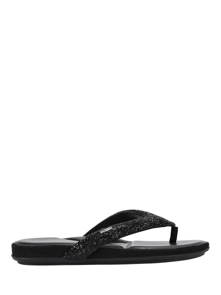 Carvela Riviera Jewel Embellished Metallic Sandals, Black, Black