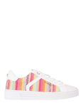 Carvela Daze Stripe Lace Up Trainers, Multi