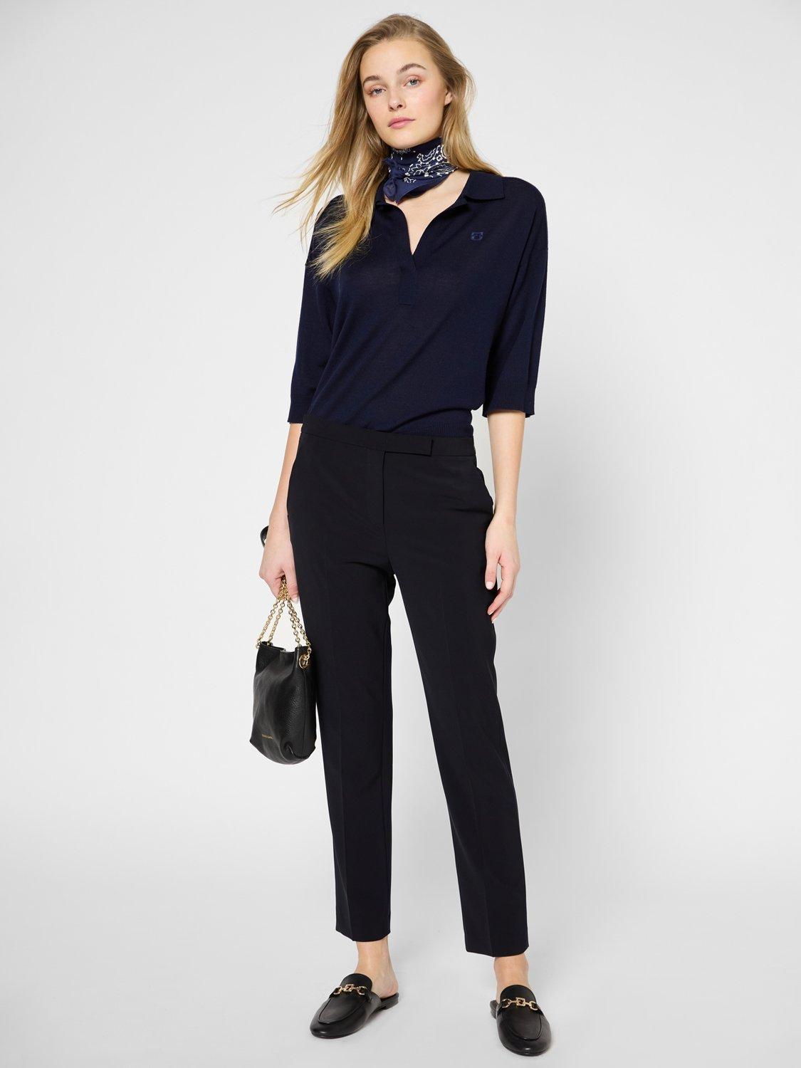 Product image 1 of 5, which shows Gerard Darel Liana Tailored Trousers, Black, 10