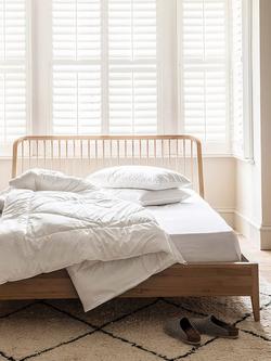 Piglet in Bed Merino Wool Square Pillow, Soft, White